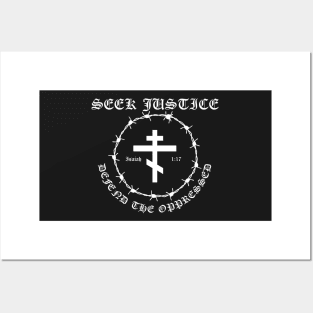 Isaiah 1:17 Seek Justice Defend The Oppressed Metal Hardcore Punk Pocket Posters and Art